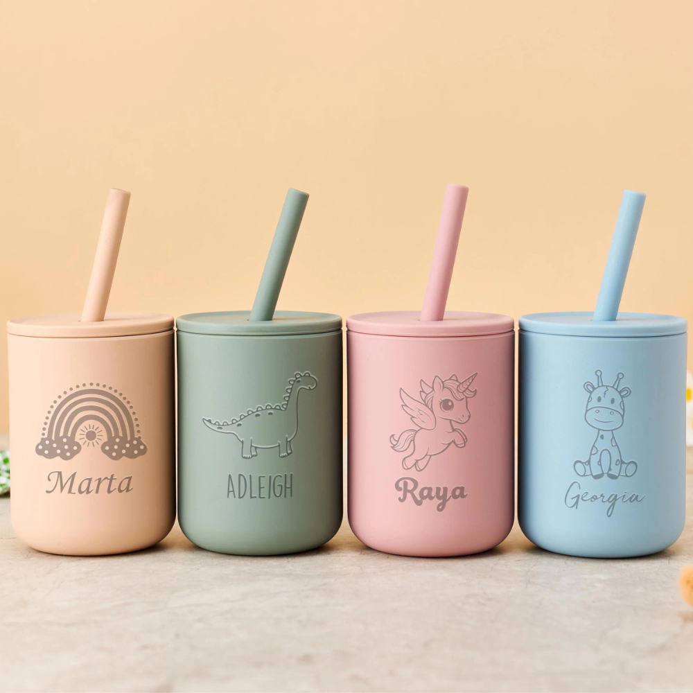 Tazza con cannuccia in silicon - Baby Food Jars With Lids recensione e prezzo